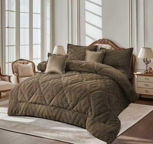 لحاف شتوي نفر ونصف مخمل لنوم دافئ ومريح