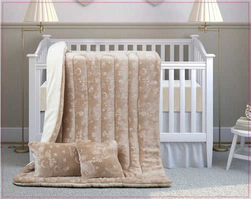 طقم مفرش الأطفال الشتوي الفاخر (4 قطع) – مخمل مزدو...