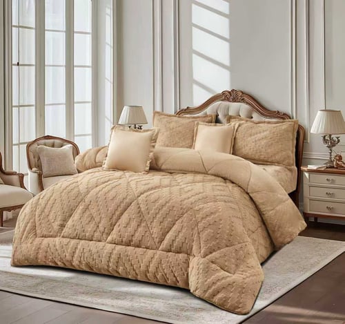 أفضل لحاف شتوي نفرين مخمل لنوم دافئ ومريح