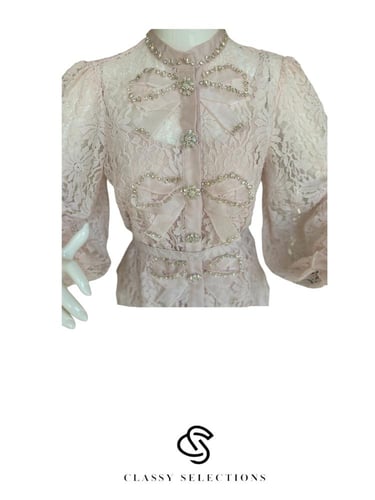 طقم سهره راقي باللون اللوردي مكون من ثلاث قطع مزين...