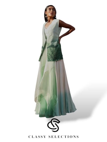 فستان سهرة هندي بالطلب -30-40 يوم