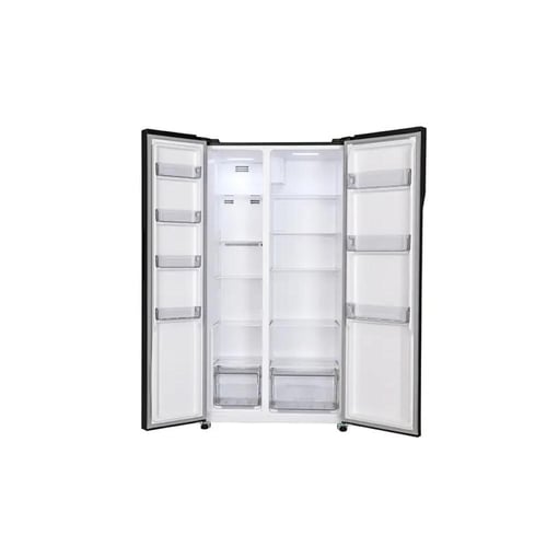 ثلاجة جنرال سوبريم بابين دولابي 15.6 قدم اسود استي...