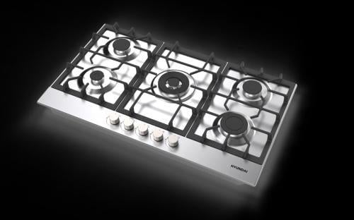 سطح استانليس استيل 90سم 5 عيون غاز ثقيل