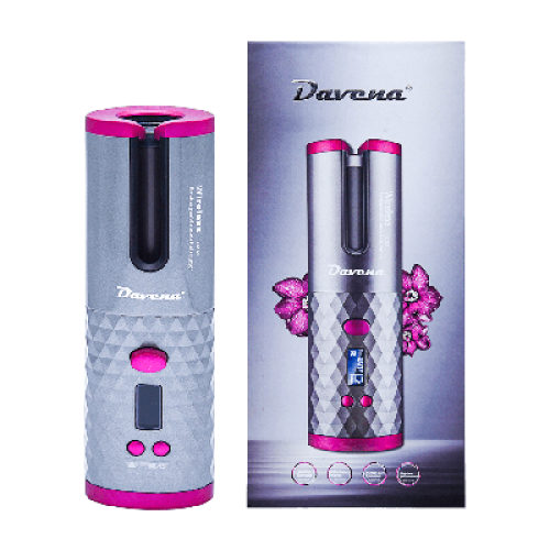 فير مكواة اوتوماتيك دافينا لاسلكية لتجعيد الشعر بد...