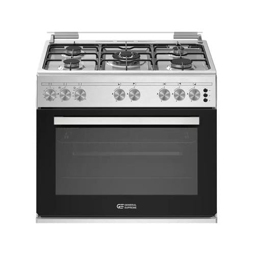 جنرال سوبريم فرن غاز 80*55سم 5 شعلات أمان كامل شوا...