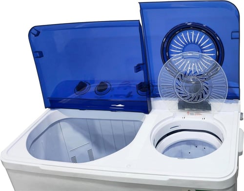 كليكون غسالة ملابس نصف اوتوماتيك حوض مزدوج 12 كيلو...