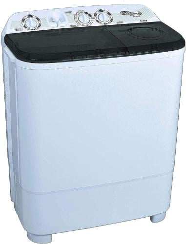 غسالة حوضين سوبر جنرال ، سعة 18 ك ، اللون أبيض - K...