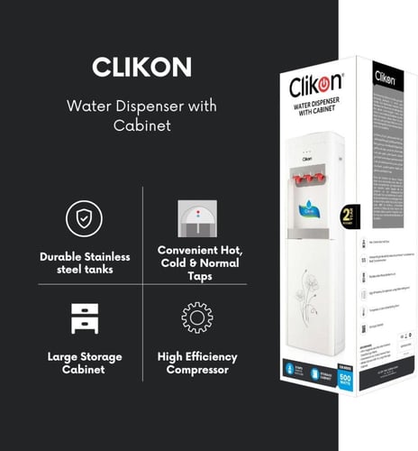 مبرد مياه كليكون CK4003 أبيض/أزرق/أحمر