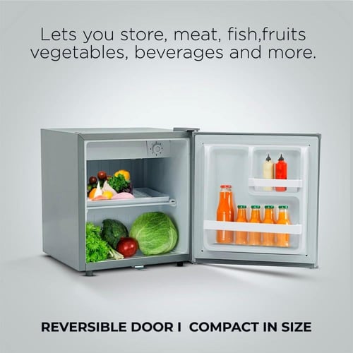 ثلاجة باب واحد ClikOn تصميم انسيابى 50 لتر مفتاح ا...