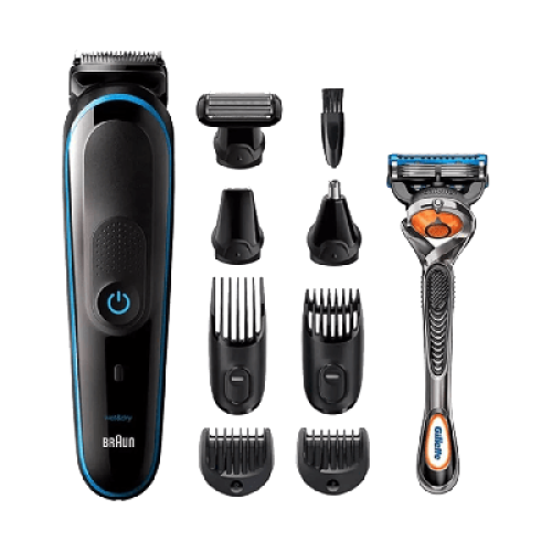 ماكينة حلاقة براون 1 في 9 لتشذيب اللحية وحلاقة الش...