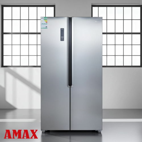 أماكس ، ثلاجة دولابي بابين ، مقاس 15 قدم ، 436 لتر...