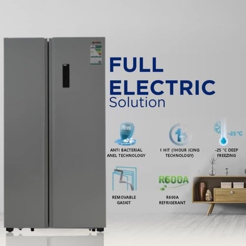 ثلاجة سرين دولابي بابين ، 17.2 قدم ، 488 لتر ، سيل...