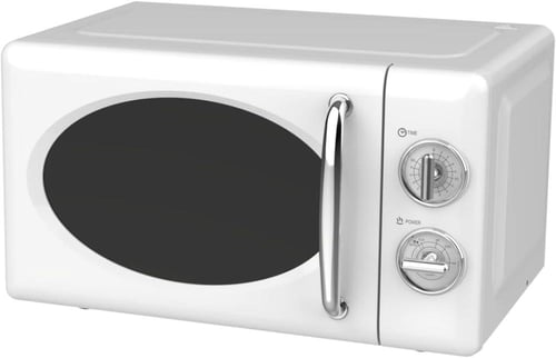 فرن ميكروويف كليكون ريترو عتيق مع باب مقبض سحب ، ت...