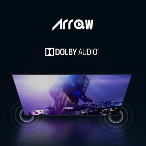 ARRQW تلفزيون ذكي LED 4K UHD HDR مقاس 75 بوصة بدون...