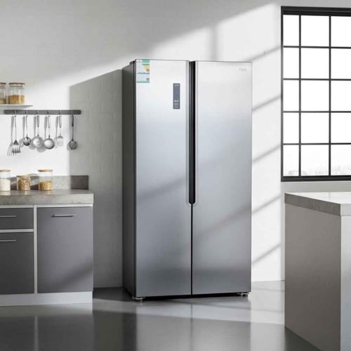 أماكس ، ثلاجة دولابي بابين ، مقاس 18 قدم ، 521 لتر...