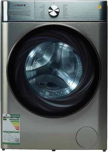 غساله فيشر اتوماتيك 10 كيلو تعبئه اماميه لون فضي 1...