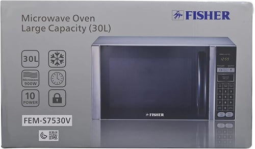 ميكرويف فيشر 30 لتر1000واط + اذابه الثلج 6 مستويات...