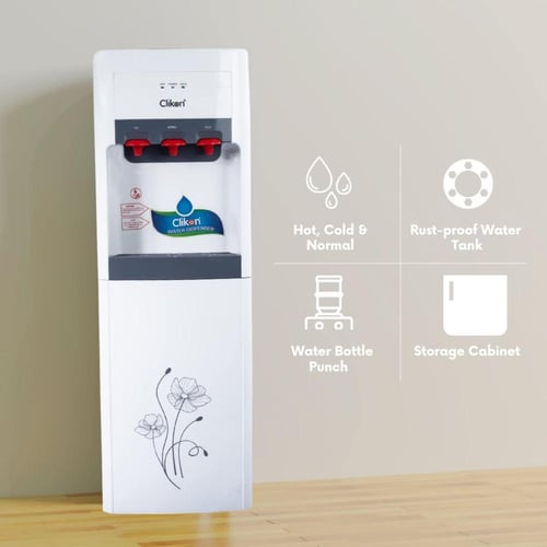 مبرد مياه كليكون CK4003 أبيض/أزرق/أحمر