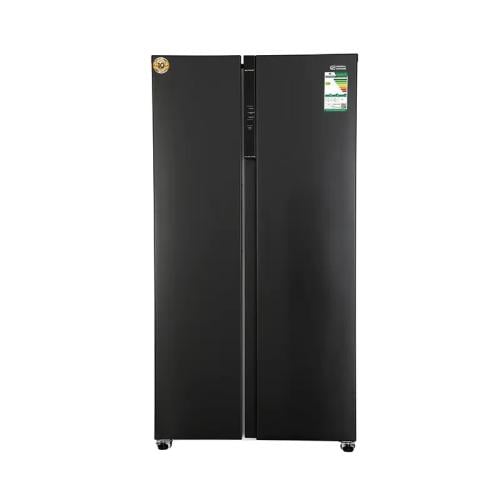 ثلاجة جنرال سوبريم بابين دولابى 20.0 قدم اسود استي...