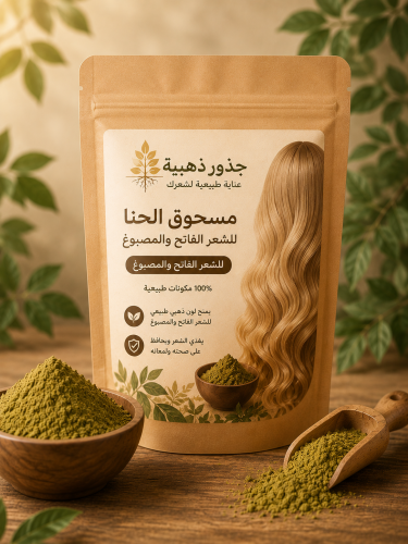مسحوق السدر بالاعشاب الطبيعيه للشعر الفاتح