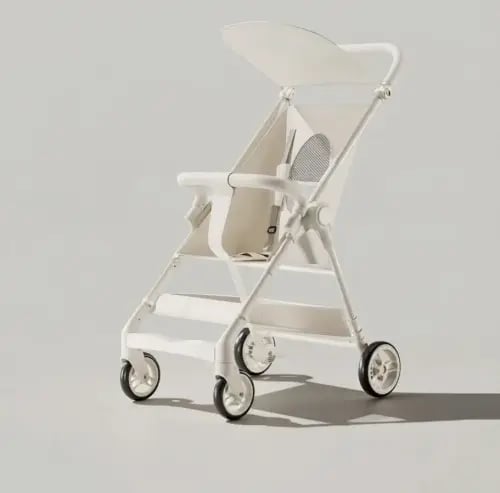 عربة أطفال محمولة خفيفة الوزن مناسبة للسفر بالطائرة، قابلة للطي .