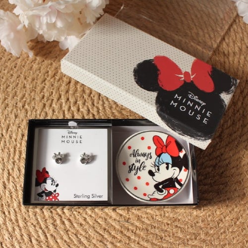 حلق وصحن اكسسوار دزني مع علبة