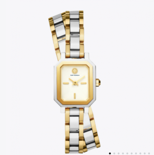 ساعة توري بورش فضي وذهبي مقاس 22 مم