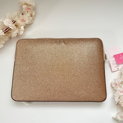 غلاف لابتوب كيت سبيد ذهبي روز