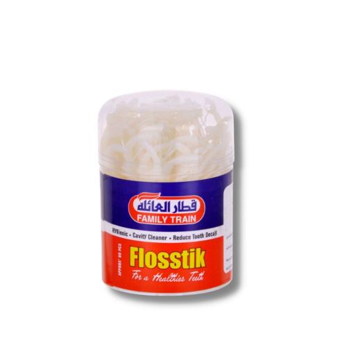 قطار العائلة اعواد اسنان بلاستيك - 60 حبة