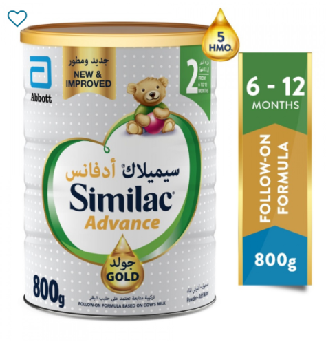 حليب أطفال سيميلاك جولد (2) 6-12 شهر 800 جرام