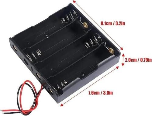 حامل بطاريات ليثيوم 18650 4X