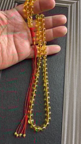 مسباح كهرمان كالنجرادي شفاف ٨ ملي