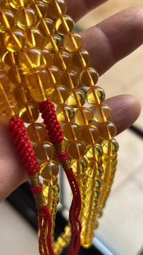 مسباح كهرمان كالنجرادي شفاف ٨ ملي