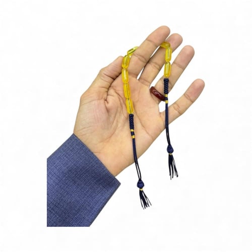 مسبحة كهرمان طبيعي يوناني