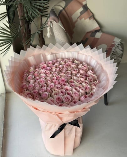 باقة ورد 100 حبه