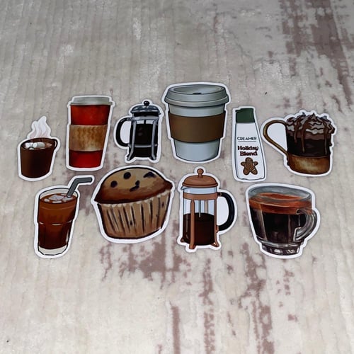 Coffee stickers