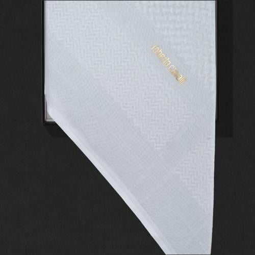 شماغ روبرتو كافالي ابيض الإيطالي 2023 RC-2-W