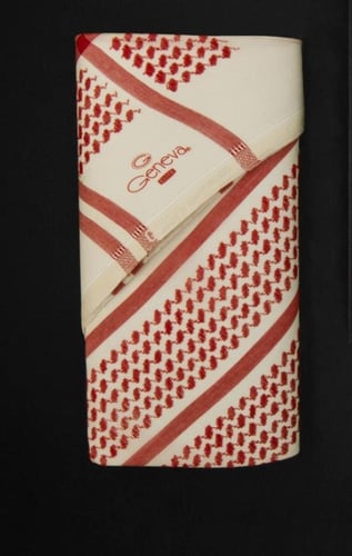 شماغ بيج أحمر جنيفا سويسري