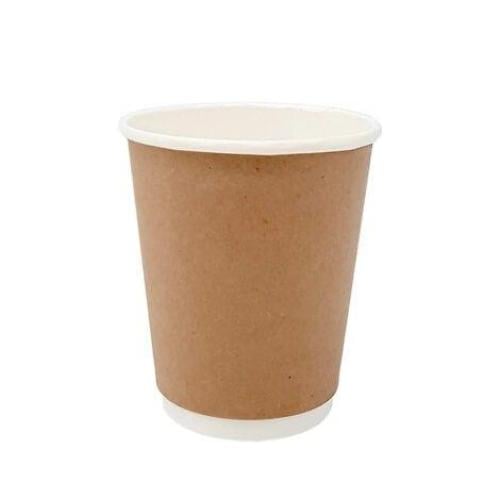 اكواب 8 اونص ورق دبل لون بني 500 حبة