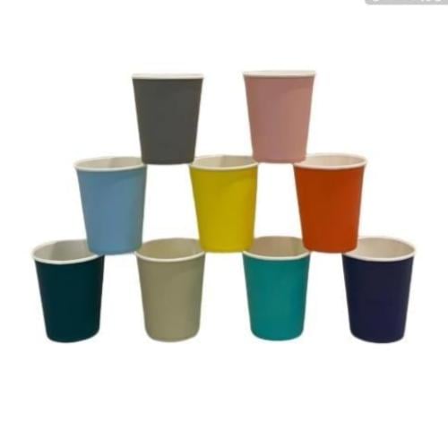 اكواب 9 اونص ورقية سنقل الوان متعدده 1000 حبة