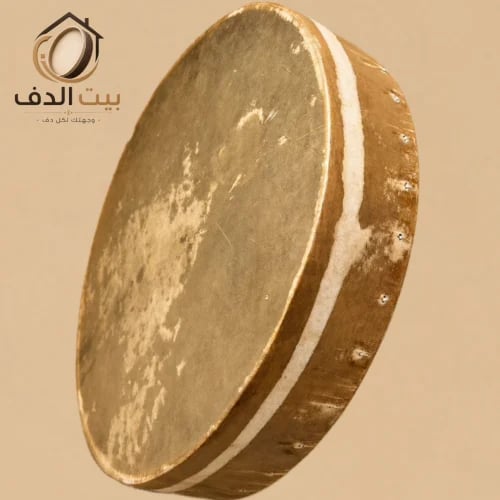 دف ايقاع مرجاف كبير قياس 60 سم - جلد طبيعي صناعة و...