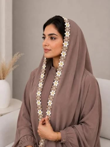 * طرحة الياسمين موكا 005