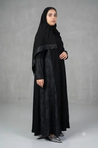 عباية الوراء اسود
