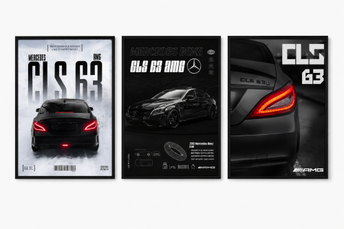 ٣ لوحات مرسيدس CLS63