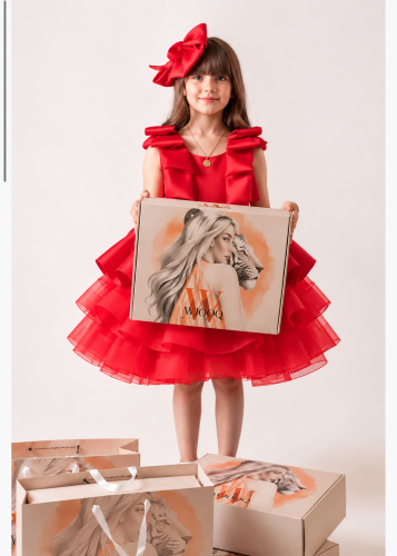 Crimson red dress