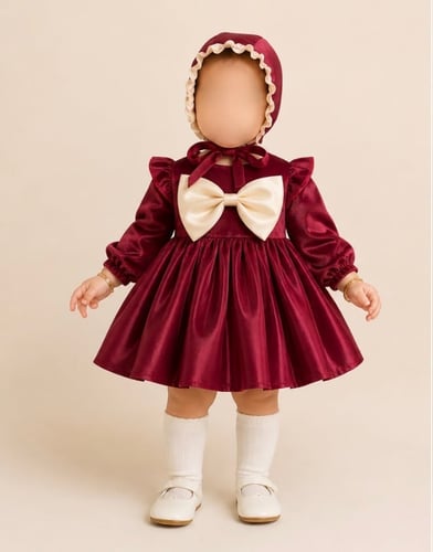 Gazar dress maroon ♥️