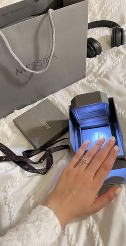 خاتم مسيكا ذهبي