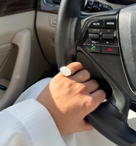 خاتم فضه ملكي ابيض