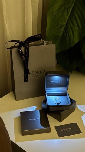 خاتم مسيكا فضي