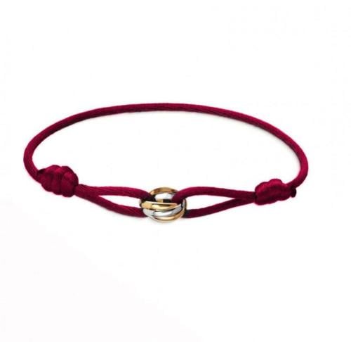 اسوارة كارتير ترنتي خيط عنابي